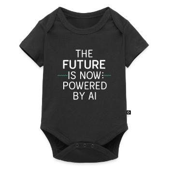 Faszinierende Welt Der Robotik Und Künstlichen - Baby Premium Kurzarmbody - Schwarz - Vorne