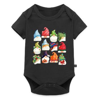 Espèce de gnome Gnome de jardin - Body à manches courtes Premium Bébé - noir - Devant
