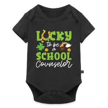 Conseillère scolaire Fête de la Saint-Patrick - Body à manches courtes Premium Bébé - noir - Devant