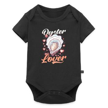 Austern-Austern-Liebhaber - Baby Premium Kurzarmbody - Schwarz - Vorne