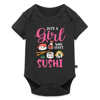 Sushi Food Japan Nigiri Gift - Baby Premium short-sleeve bodysuit - black - Front