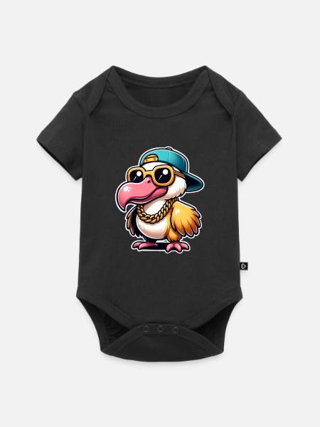 Dodo - Baby Premium Kurzarmbody - Schwarz