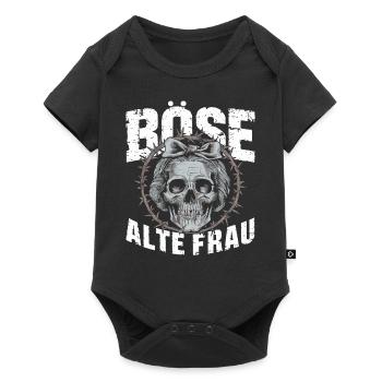 Motorcycle Biker Lady Sarcasm Nasty Old Woman - Baby Premium short-sleeve bodysuit - black - Front