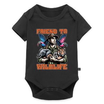 Zoologist Friend To Wildlife Animal Lover Zoology - Baby Premium short-sleeve bodysuit - black - Front