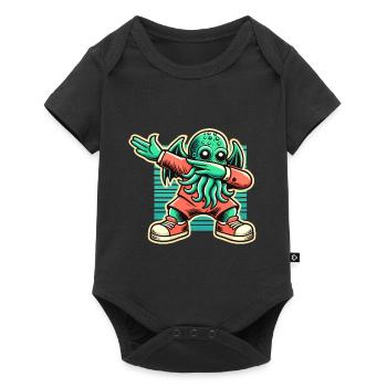 Drôle Dabbing Cthulhu Créature avec des tentacules - Body à manches courtes Premium Bébé - noir - Devant