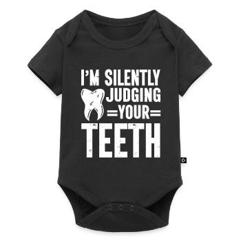 Dentist Dental - Baby Premium Kurzarmbody - Schwarz - Vorne