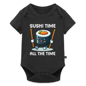 Sushi Amateurs de cuisine japonaise Nigiri Neko Sushi - Body à manches courtes Premium Bébé - noir - Devant
