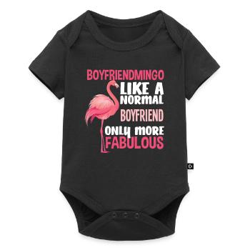 Flamingo Friend Fabulous - Baby Premium short-sleeve bodysuit - black - Front