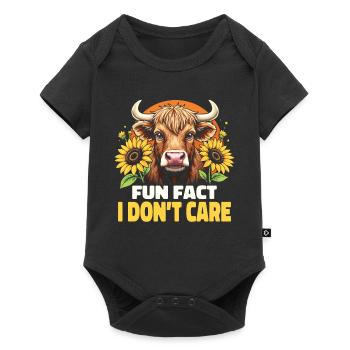 Scottish Highland Cattle Highland Cow Highland Cow - Baby Premium short-sleeve bodysuit - black - Front