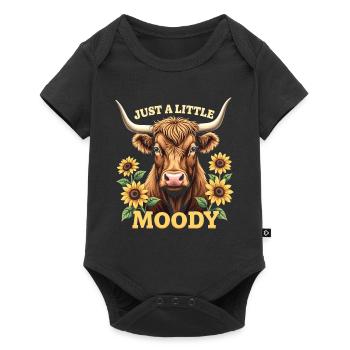 Scottish Highland Cattle Highland Cow Highland Cow - Baby Premium short-sleeve bodysuit - black - Front