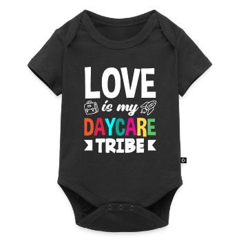 Love is my kindergarten tribe - Baby Premium short-sleeve bodysuit - black - Front