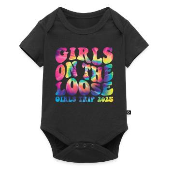 Girls On The Loose Girls Trip 2025 (Garantie du prix le plus bas) - Body à manches courtes Premium Bébé - noir - Devant
