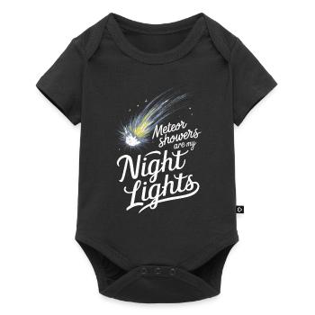 Stargazing And Meteor Shower Enthusiast - Baby Premium short-sleeve bodysuit - black - Front