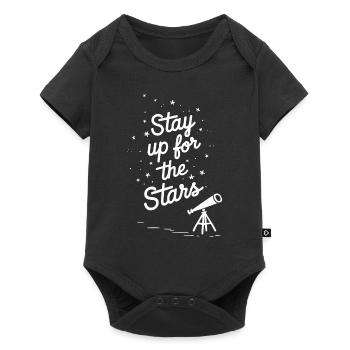 Stargazing And Meteor Shower Enthusiast - Baby Premium short-sleeve bodysuit - black - Front