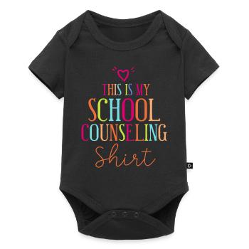 Conseiller scolaire C’est mon école - Body à manches courtes Premium Bébé - noir - Devant