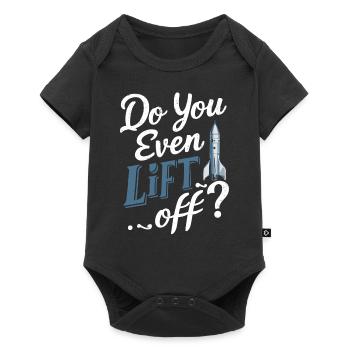 Hebst du überhaupt Funny Model Rocket Scientist ab - Baby Premium Kurzarmbody - Schwarz - Vorne