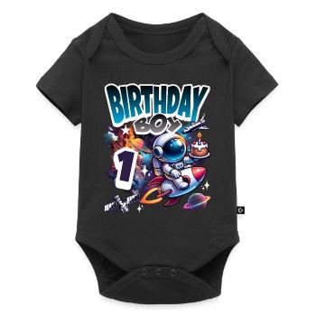 Astronaute 1er anniversaire Espace - Body à manches courtes Premium Bébé - noir - Devant
