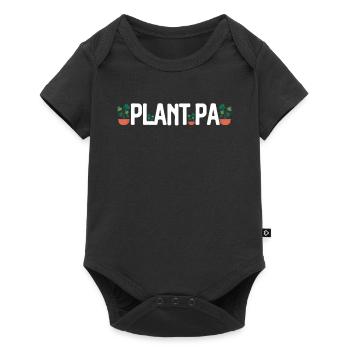 Plant Father Garden Plants Lover Gardener - Baby Premium short-sleeve bodysuit - black - Front