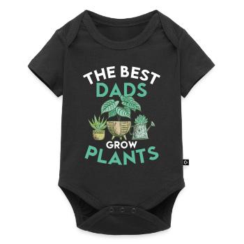 Plant Father Garden Plants Lover Gardener - Baby Premium short-sleeve bodysuit - black - Front