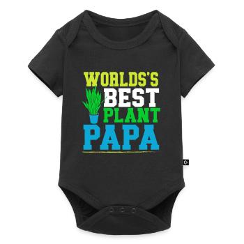 Plant Father Garden Plants Lover Gardener - Baby Premium short-sleeve bodysuit - black - Front
