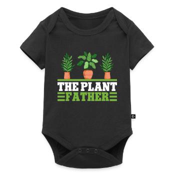 Plant Father Garden Plants Lover Gardener - Baby Premium short-sleeve bodysuit - black - Front