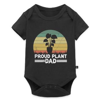 Plant Father Garden Plants Lover Gardener - Baby Premium short-sleeve bodysuit - black - Front