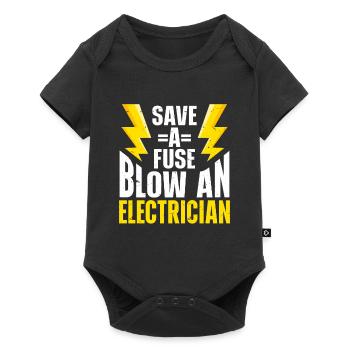 Electrician - Baby Premium short-sleeve bodysuit - black - Front