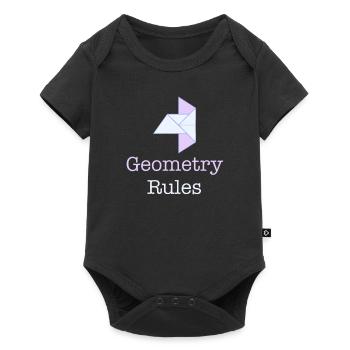 Geometry Rules Funny Teacher - Baby Premium short-sleeve bodysuit - black - Front