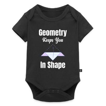 Geometry Keeps You In Shape Funny Teacher - Baby Premium short-sleeve bodysuit - black - Front