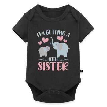Baby Sister Reveal At Getting A Little Sister Fox - Baby Premium short-sleeve bodysuit - black - Front