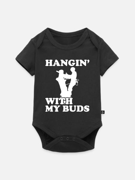 Arborist Baumpfleger Baumkletterer Baumklettern - Baby Premium Kurzarmbody - Schwarz
