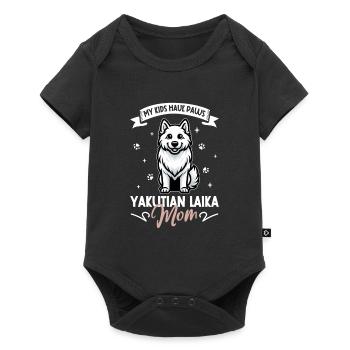 Yakutskaya Laika Mom - Baby Premium short-sleeve bodysuit - black - Front