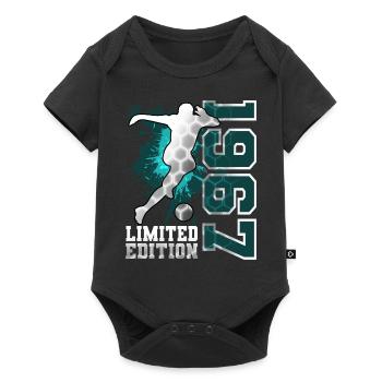1967 Year of birth Birthday Football - Baby Premium short-sleeve bodysuit - black - Front