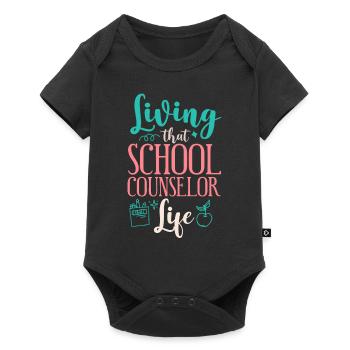 Conseiller scolaire vivant cela - Body à manches courtes Premium Bébé - noir - Devant