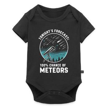 Stargazing And Meteor Shower Enthusiast - Baby Premium Kurzarmbody - Schwarz - Vorne