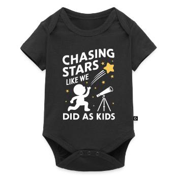 Stargazing And Meteor Shower Enthusiast - Baby Premium short-sleeve bodysuit - black - Front