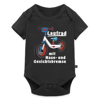 AISDRAISIENNE avec frein avant et frontal - Body à manches courtes Premium Bébé - noir - Devant
