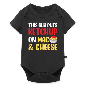 Dieser Typ macht Ketchup auf Mac und Käse - Baby Premium Kurzarmbody - Schwarz - Vorne