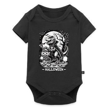 Drôle de vampire T-Rex aime les bonbons - Body à manches courtes Premium Bébé - noir - Devant