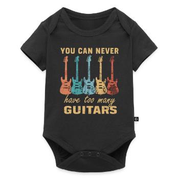 You Can Never Have Too Many Guitars - Baby Premium short-sleeve bodysuit - black - Front