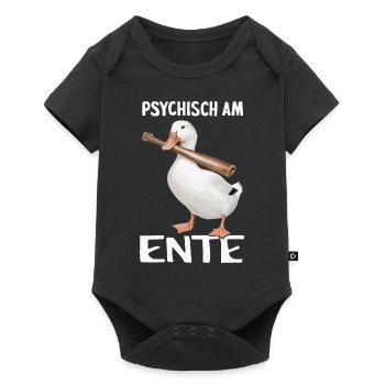 Mallard, Duck Birds, Duck, Dark Duck, Bird - Baby Premium short-sleeve bodysuit - black - Front