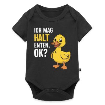 Mallard, Duck Birds, Duck, Dark Duck, Bird - Baby Premium short-sleeve bodysuit - black - Front