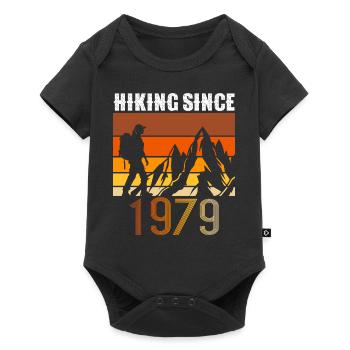 Randonnée depuis 1979, Cadeau d’anniversaire vintage - Body à manches courtes Premium Bébé - noir - Devant