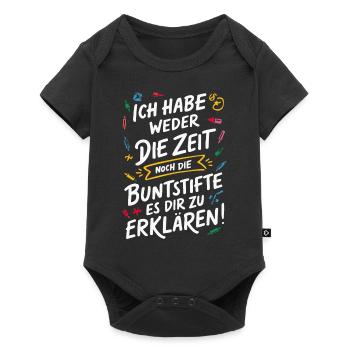 Sarcasme Ironie Drôle Paroles sarcastiques - Body à manches courtes Premium Bébé - noir - Devant