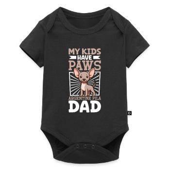 Argentine Pila Papa - Body à manches courtes Premium Bébé - noir - Devant