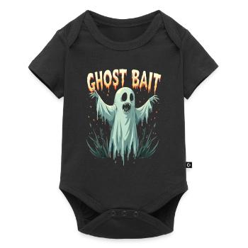 Ghost Bait Halloween Geist Gespenst Geister - Baby Premium Kurzarmbody - Schwarz - Vorne