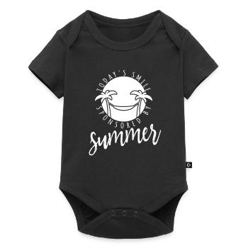 Smile sponsored by summer - Palmen - Hammock - Baby Premium short-sleeve bodysuit - black - Front