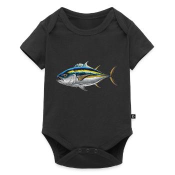 Thunfisch - Baby Premium Kurzarmbody - Schwarz - Vorne