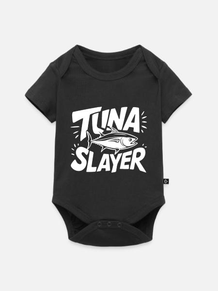 Thunfisch - Baby Premium Kurzarmbody - Schwarz