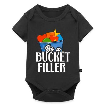 School Counselor Be A Bucket - Baby Premium short-sleeve bodysuit - black - Front